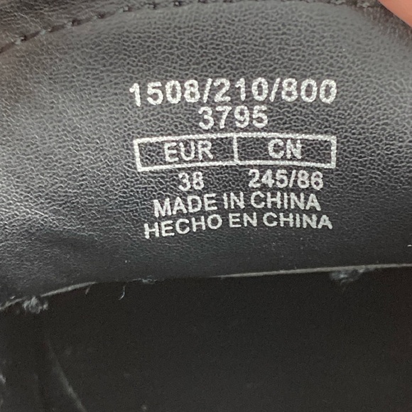 Zara Black Chunky Lug Sole Platform Penny Loafers 3795 Size 38 Women’s 7-7.5. - Picture 12 of 12